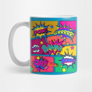 Girly Comic Book Geek Chic Style Mug